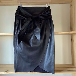 Zara Faux Leather Skirt